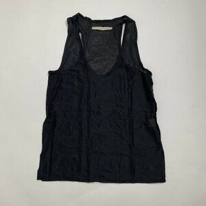 Shades of Grey by Micah Cohen Women Black Tank Top Medium Mesh Sheer